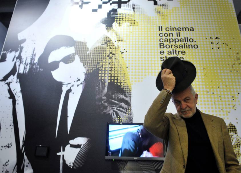 Gianni Canova all&#39;inaugurazione della mostra dedicata al 